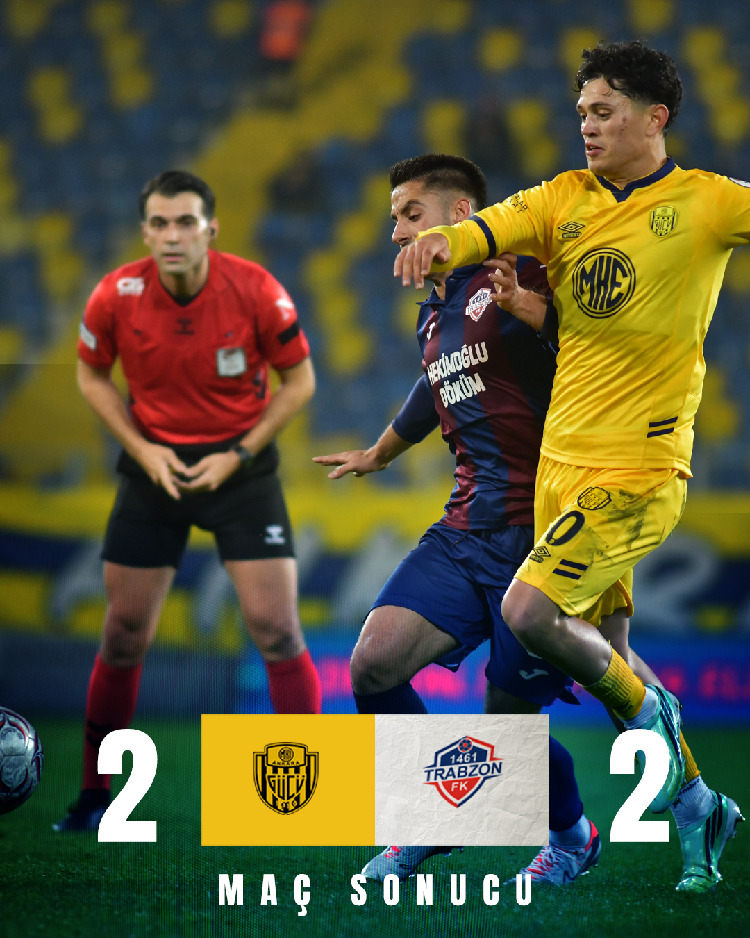 ⏱️ Maç sonucu | MKE Ankaragücü’müz 2-2 KCT 1461 Trabzon FK – görsel 1