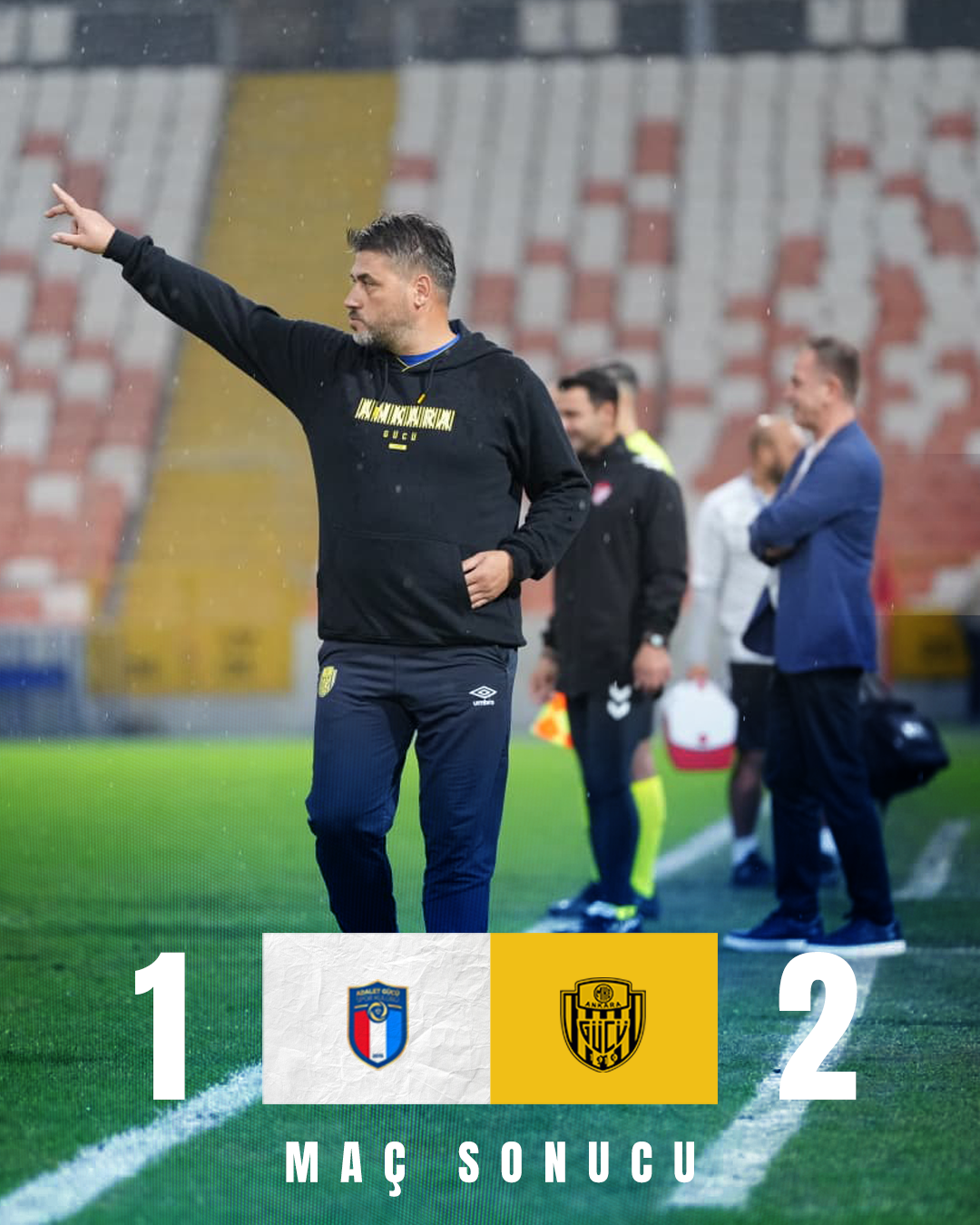 ⏱️ Maç sonucu | Adana Adaletgücü Spor Sportif Faaliyetler A.Ş 1-2 MKE Ankaragücü’müz – görsel 1